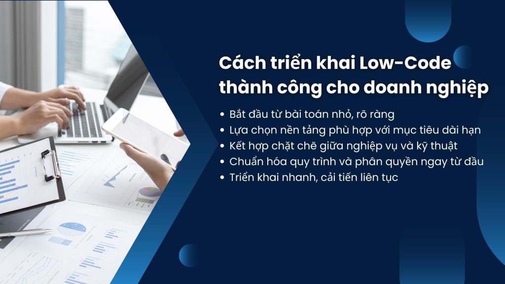 Cách triển khai Low-Code thành công cho doanh nghiệp