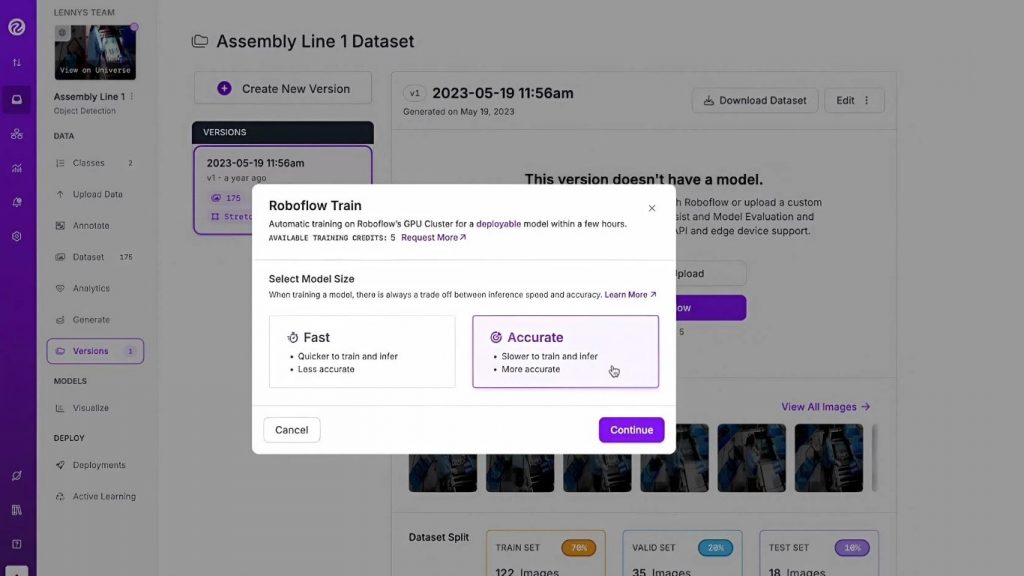 Huấn luyện mô hình thị giác máy tính