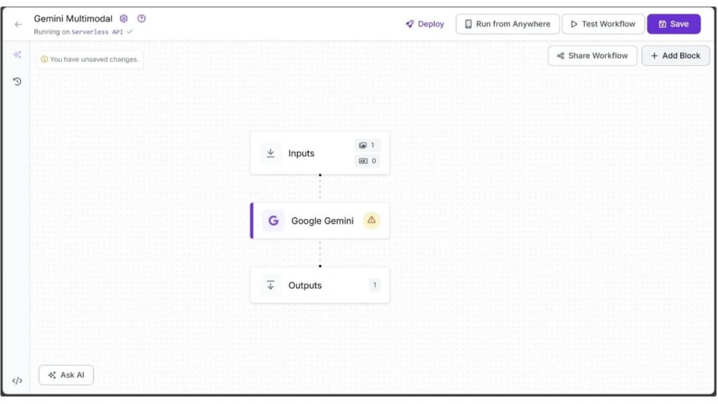 cập nhật khoá API sau khi thêm Google Gemini