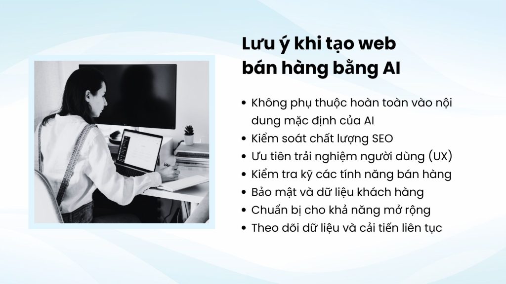 Các nguyên tắc tối ưu khi thiết kế website bằng AI