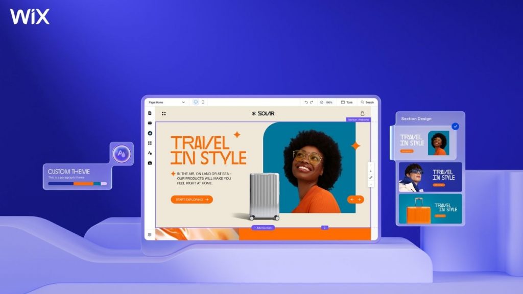 Giao diện công cụ Wix ADI