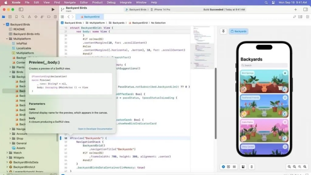 Thiết lập và phát triển dự án trong Xcode