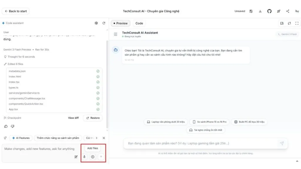 multimodal input Google AI Studio