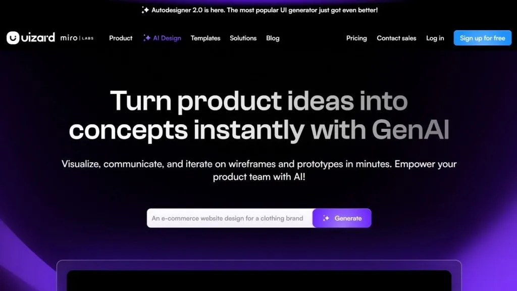 Uizard thiết kế UI UX bằng AI