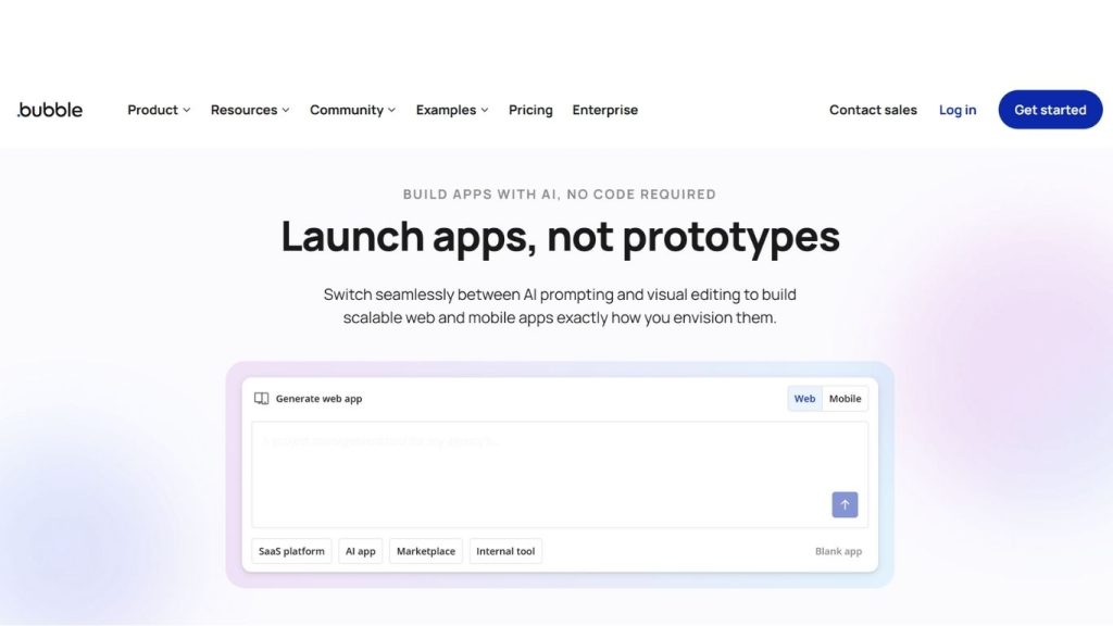 Bubble nền tảng no-code
