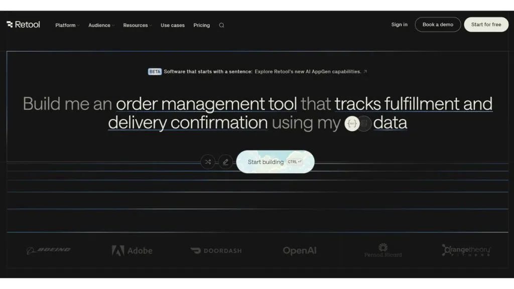 Công cụ tạo app bằng AI Retool