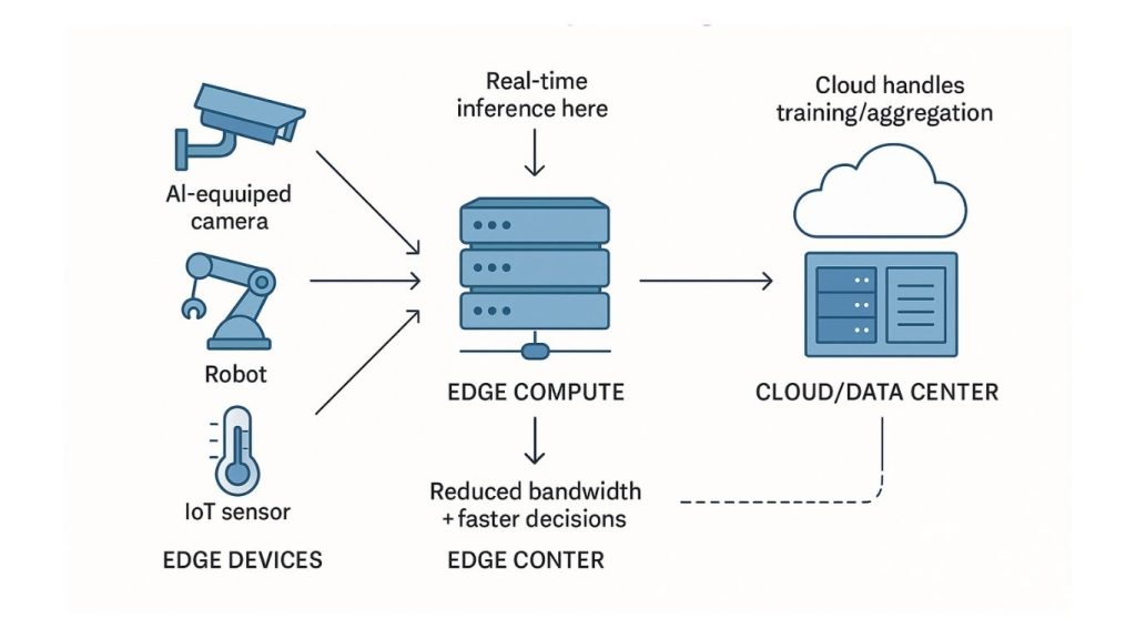 Cách Edge AI hoạt động 
