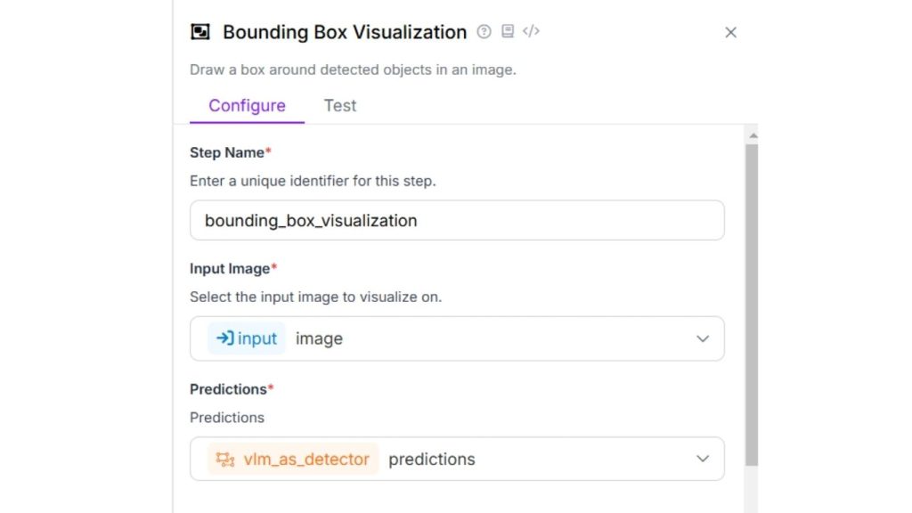 Giao diện khối hiển thị khung giới hạn cho phát hiện đối tượng bằng mô hình ngôn ngữ thị giác 