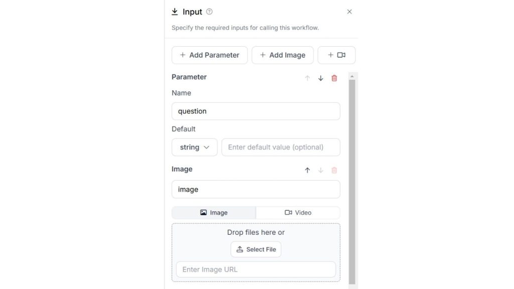 Giao diện khối đầu vào cho trả lời câu hỏi bằng hình ảnh từ mô hình ngôn ngữ thị giác