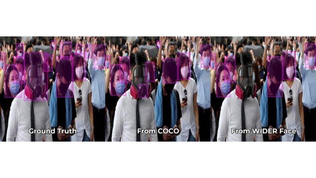 So sánh phát hiện khẩu trang: COCO và WIDER FACE cho kết quả khác nhau trong từng trường hợp