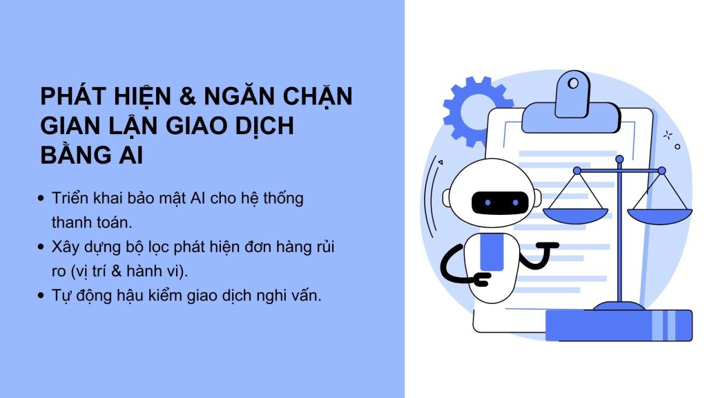 AI phát hiện gian lận giao dịch trong bán hàng online