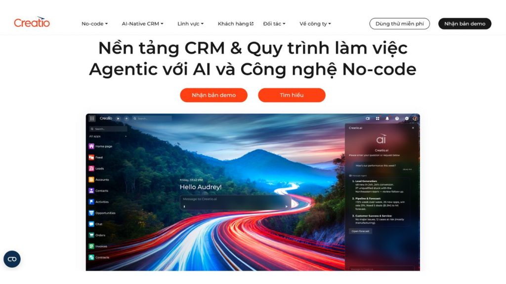 Nền tảng low-code Creatio