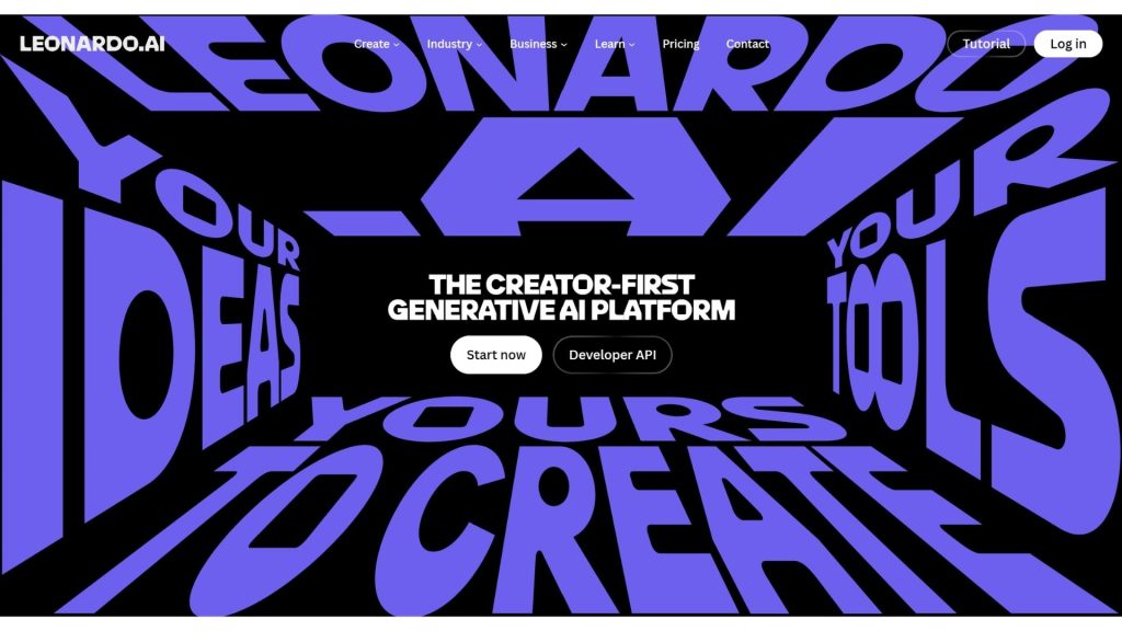 AI image generation applications Leonardo AI