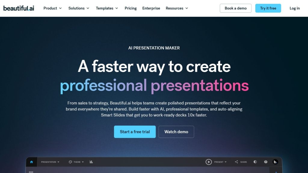 AI presentation tools Beautiful.ai