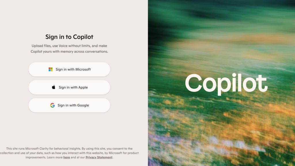Microsoft Copilot AI tool supporting work