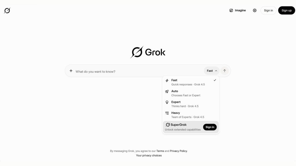 Grok among today's AI applications