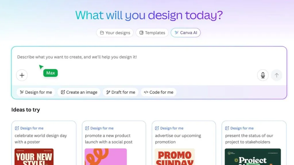 Canva AI thiết kế hình ảnh marketing