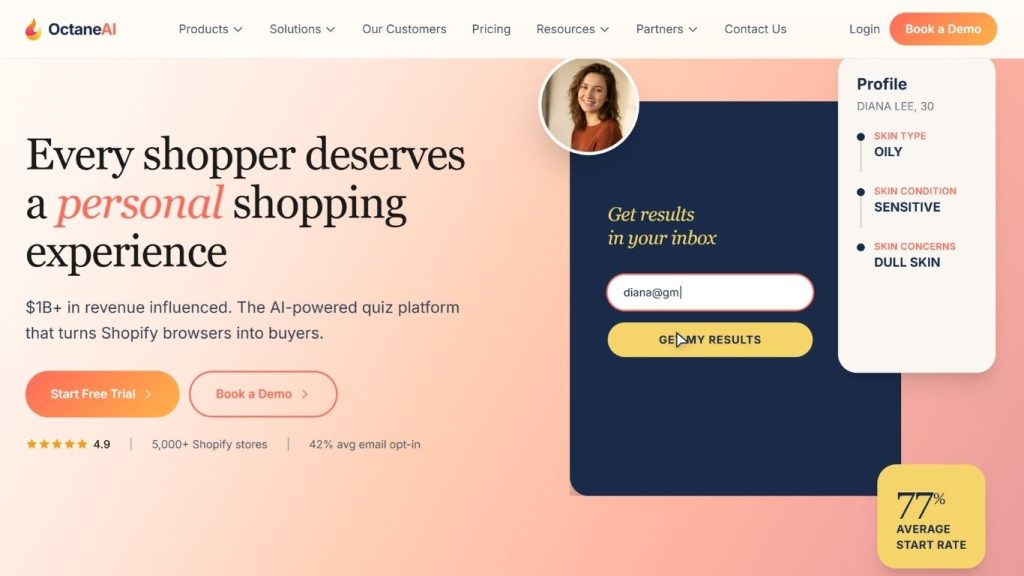  Octane AI bán hàng online
