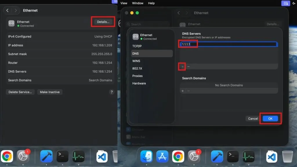 Kích hoạt DoH trên MacBook