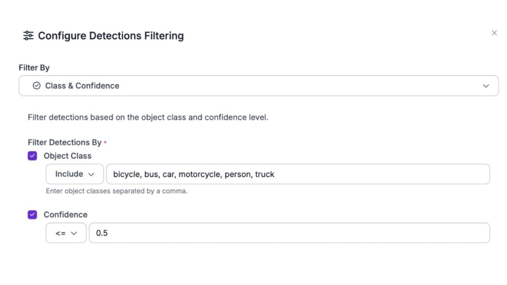 Giao diện thiết lập bộ lọc độ tin cậy trong quy trình Human-in-the-Loop để thu thập các trường hợp AI không chắc chắn