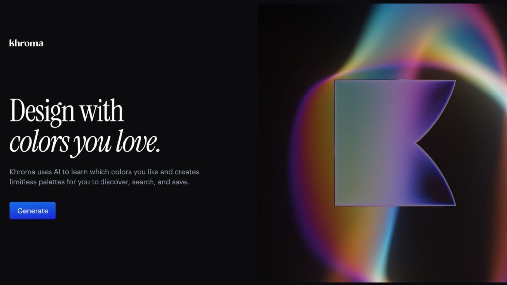 Khroma AI tạo bảng màu