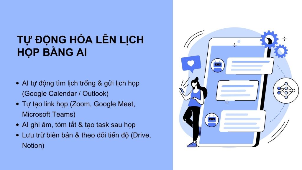Tự động hóa lên lịch họp bằng AI