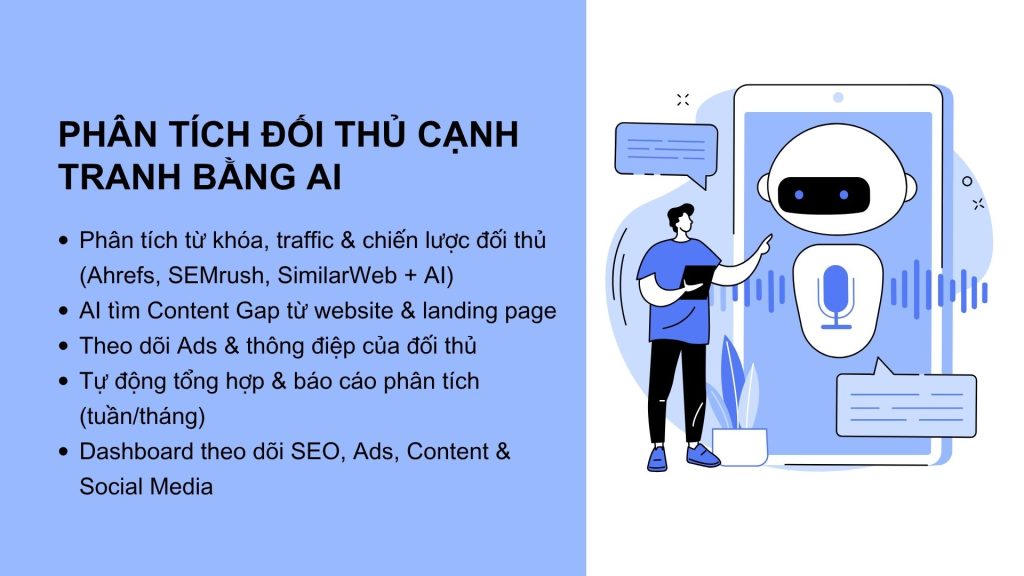 Phân tích đối thủ cạnh tranh bằng AI