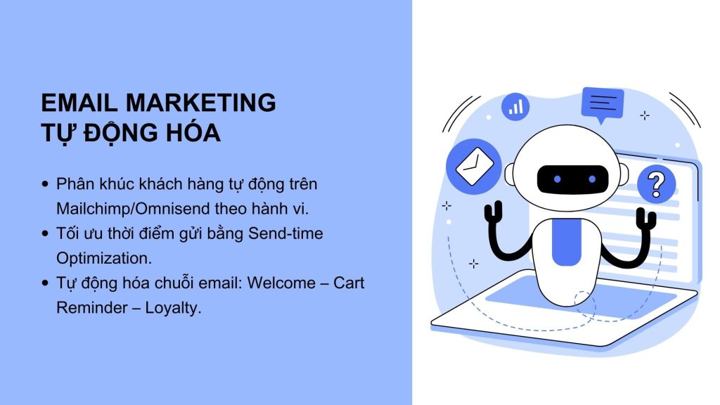 Ứng dụng AI trong chăm sóc khách hàng qua email marketing tự động