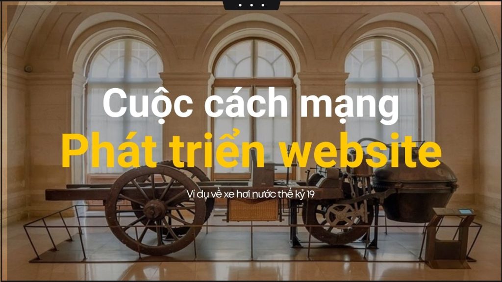 ngưỡng cửa của cuộc cách mạng phát triển website