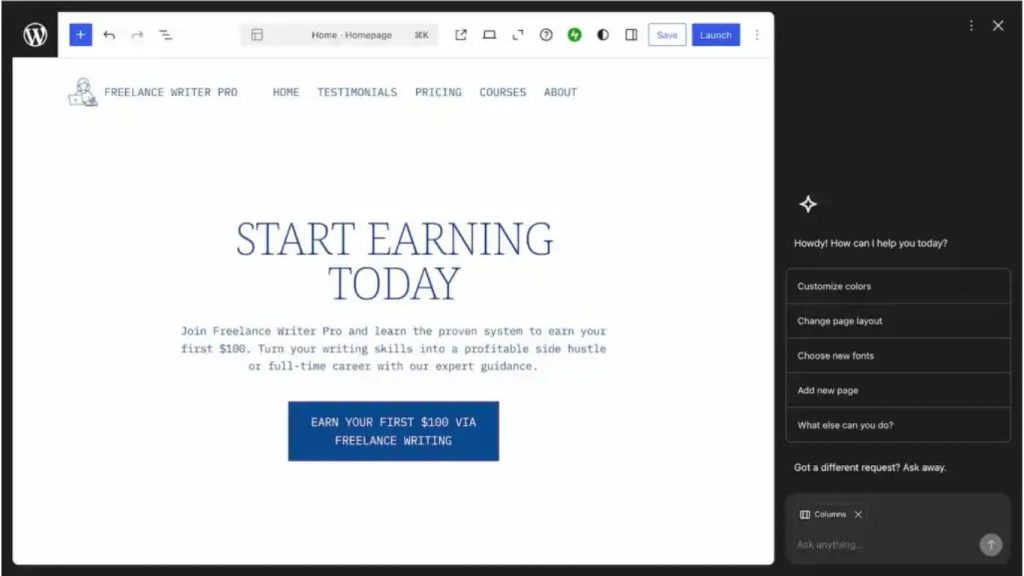 Website giáo dục hoặc khóa học trực tuyến