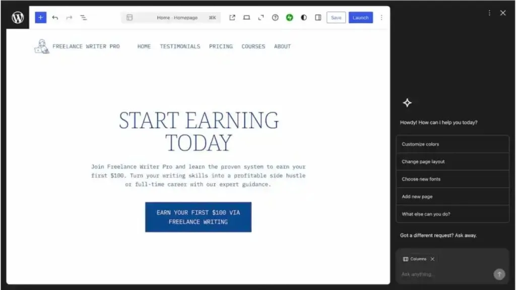 Website giáo dục hoặc khóa học trực tuyến