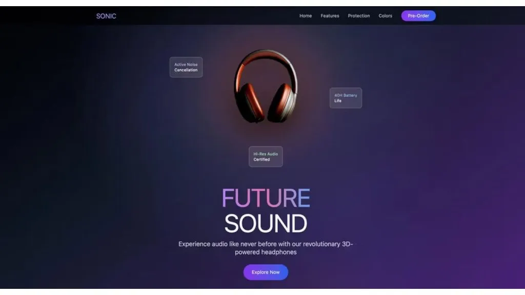 website tai nghe 3D