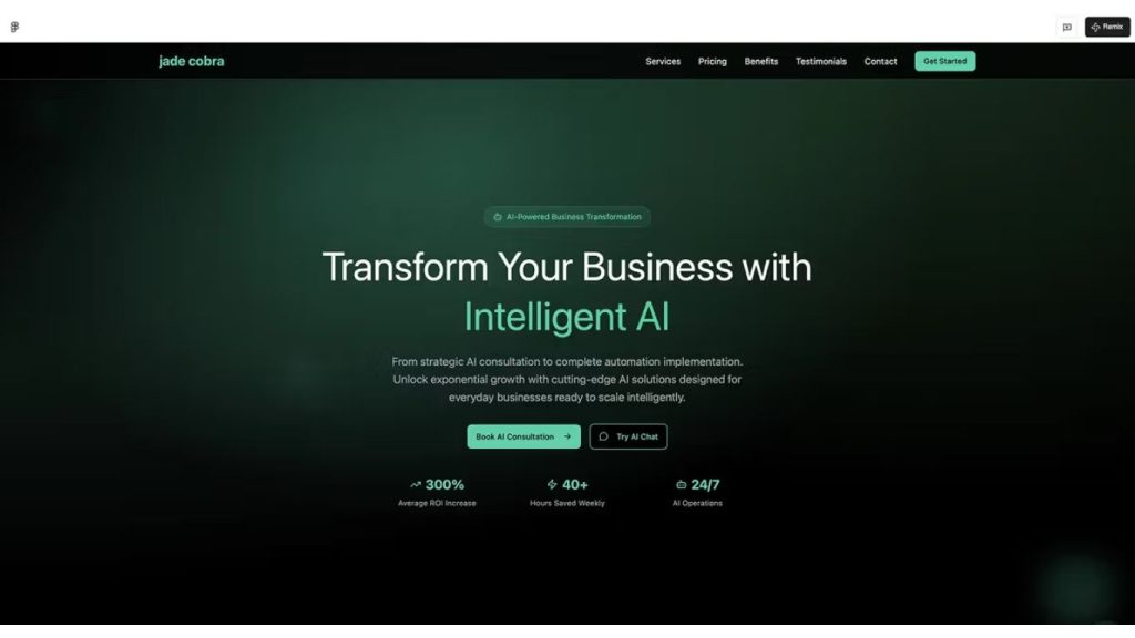website ai dành cho agency công nghệ