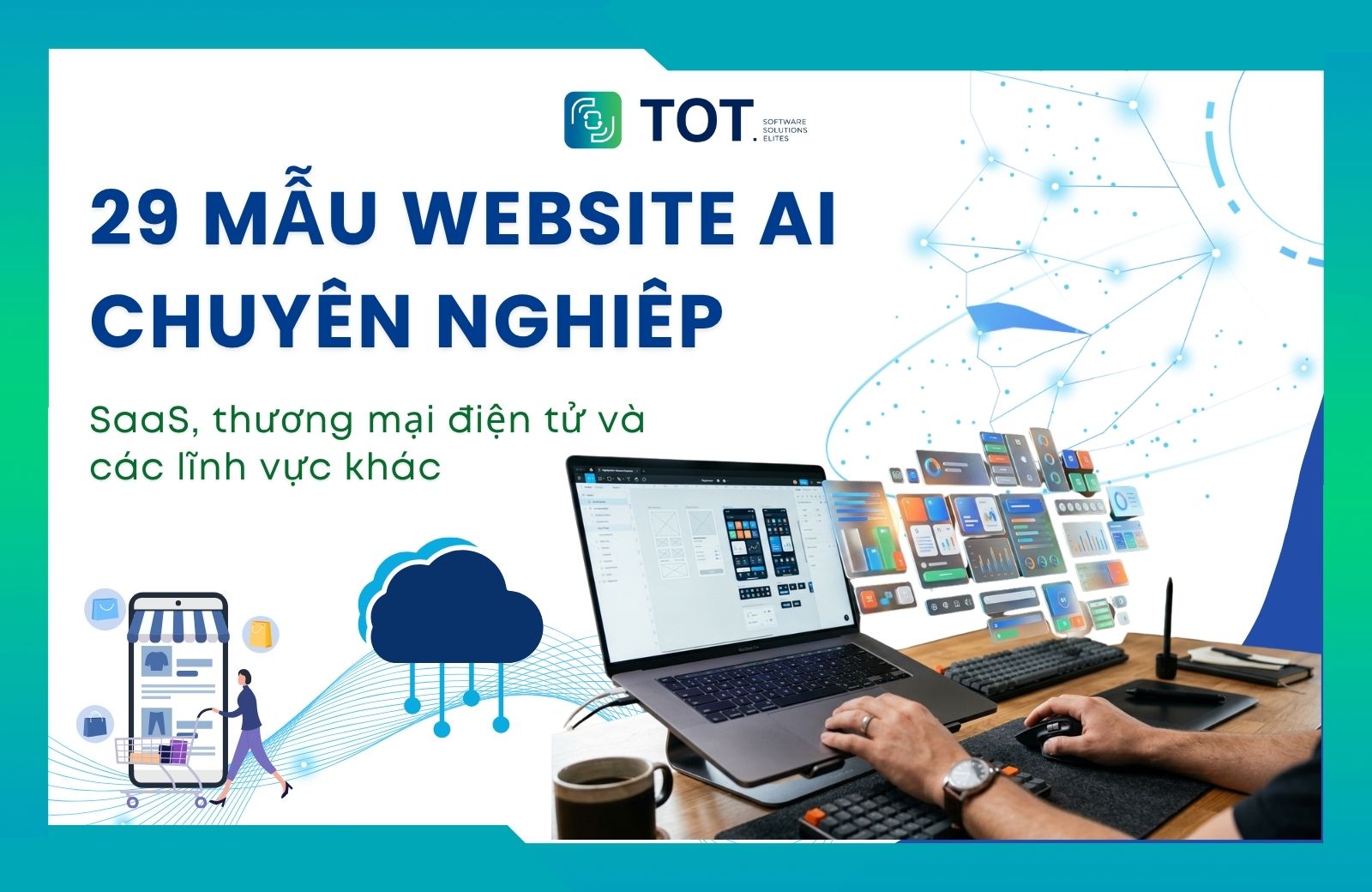 mẫu website ai