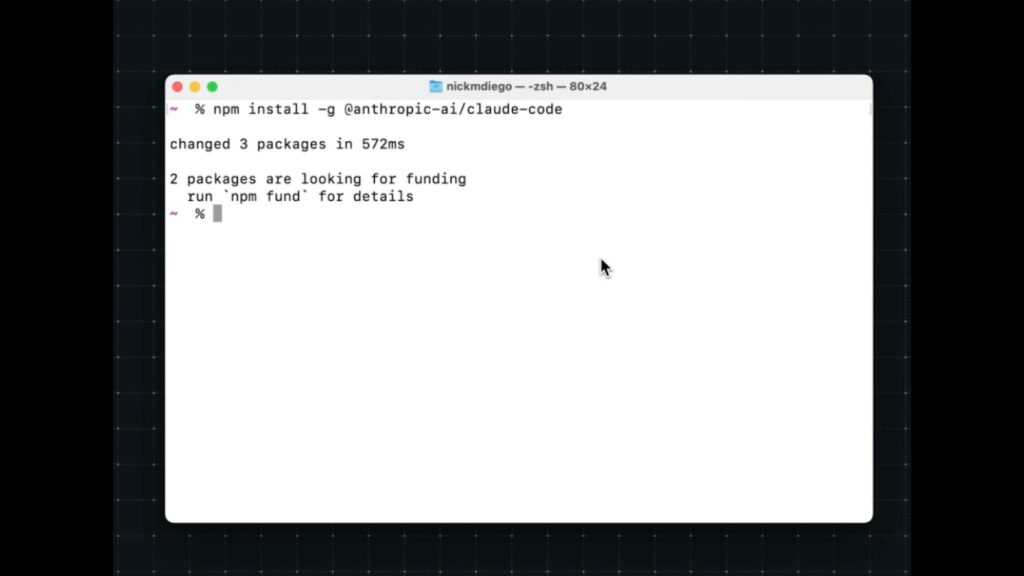 quy trình cài đặt claude code