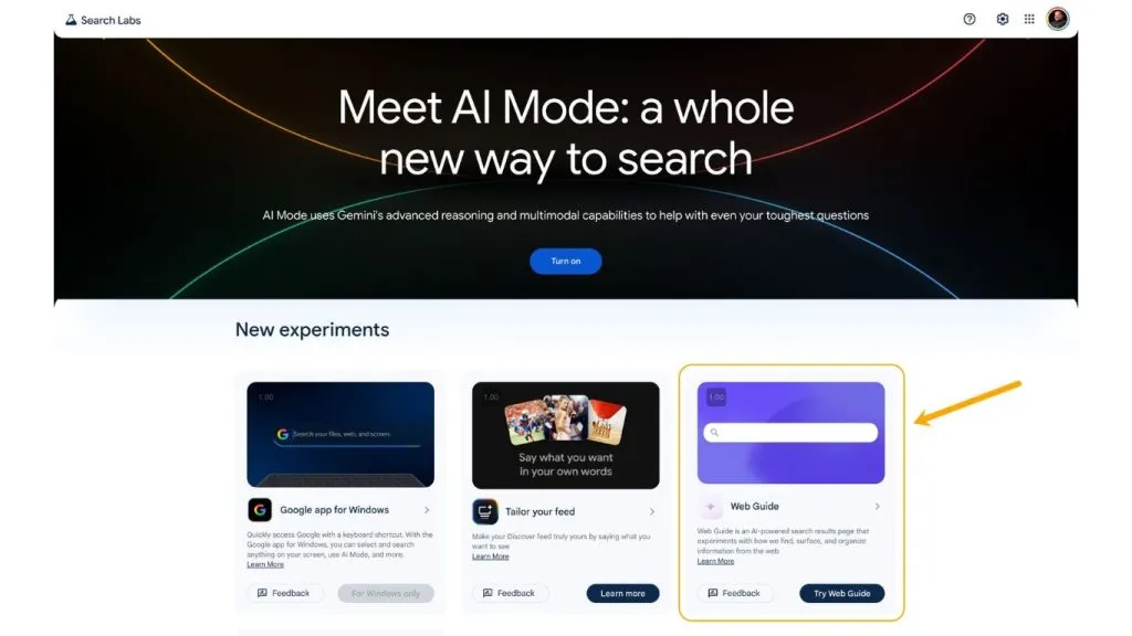Google Search Labs