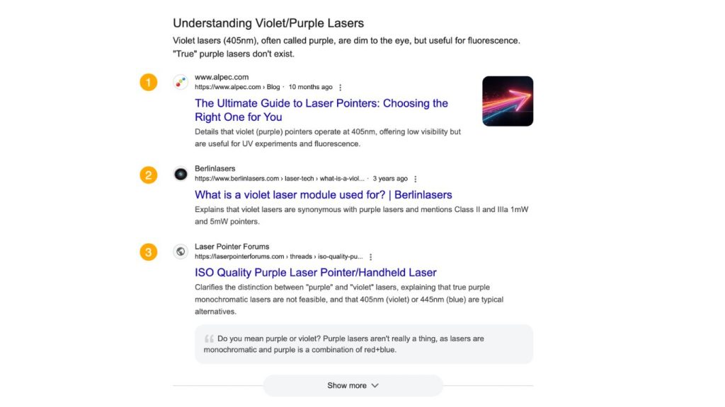 Google Web Guide website ngách