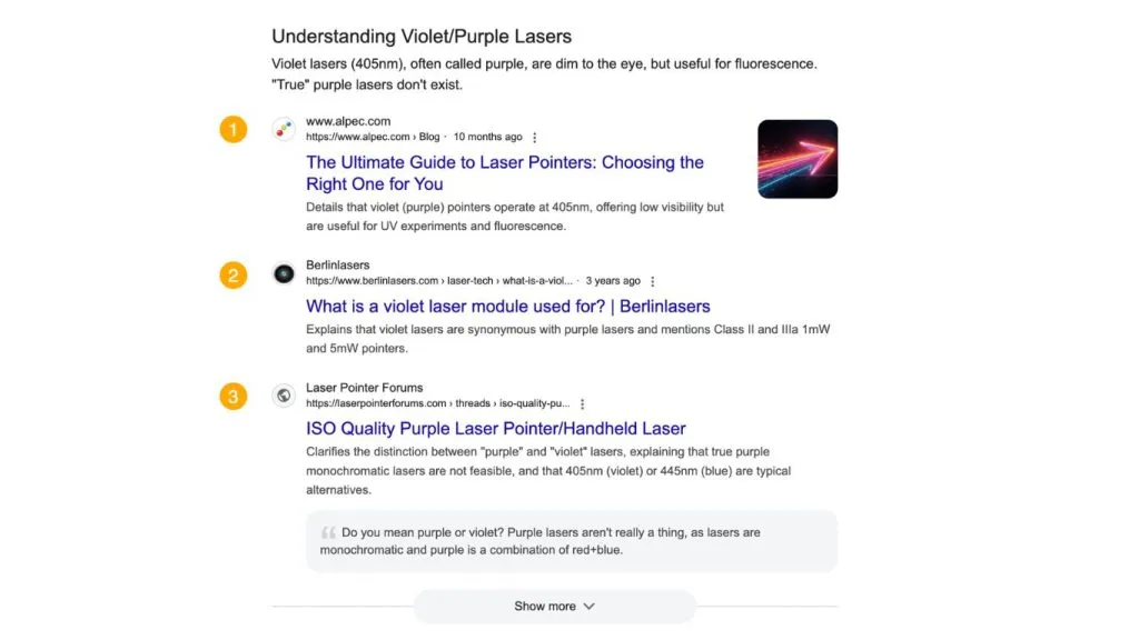 Google Web Guide website ngách