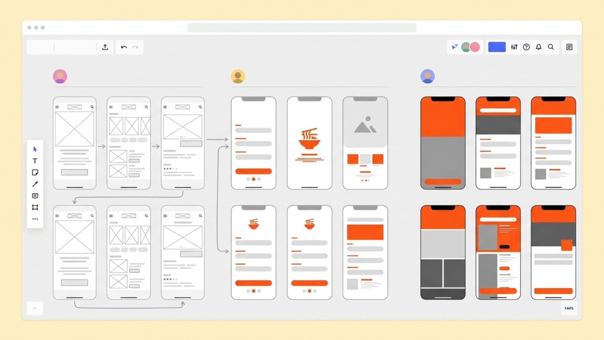 Thiết kế giao diện UI/UX và Wireframe ứng dụng di động trên Figma