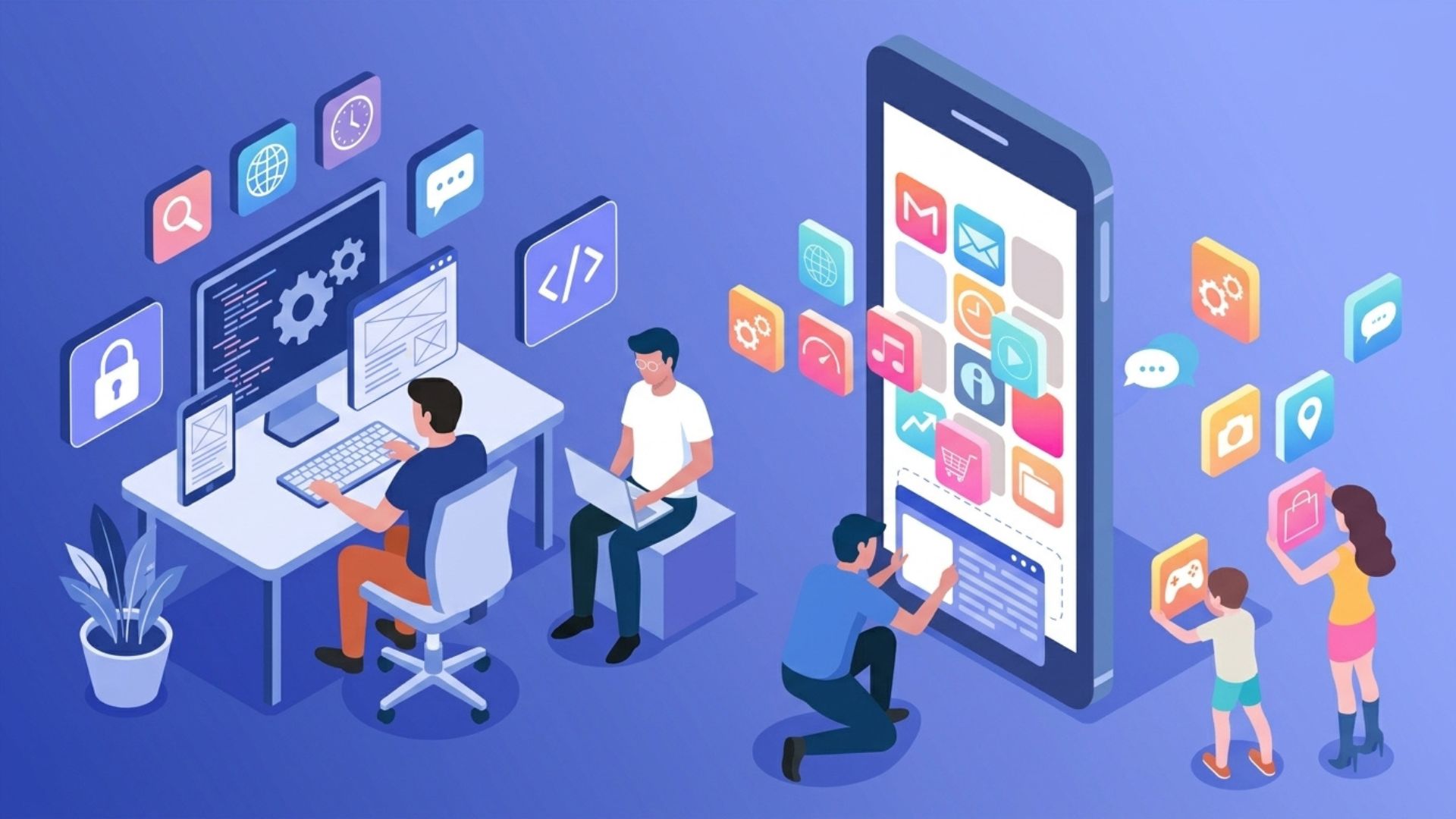 Lập trình Front-end và Back-end trong quy trình thiết kế app mobile