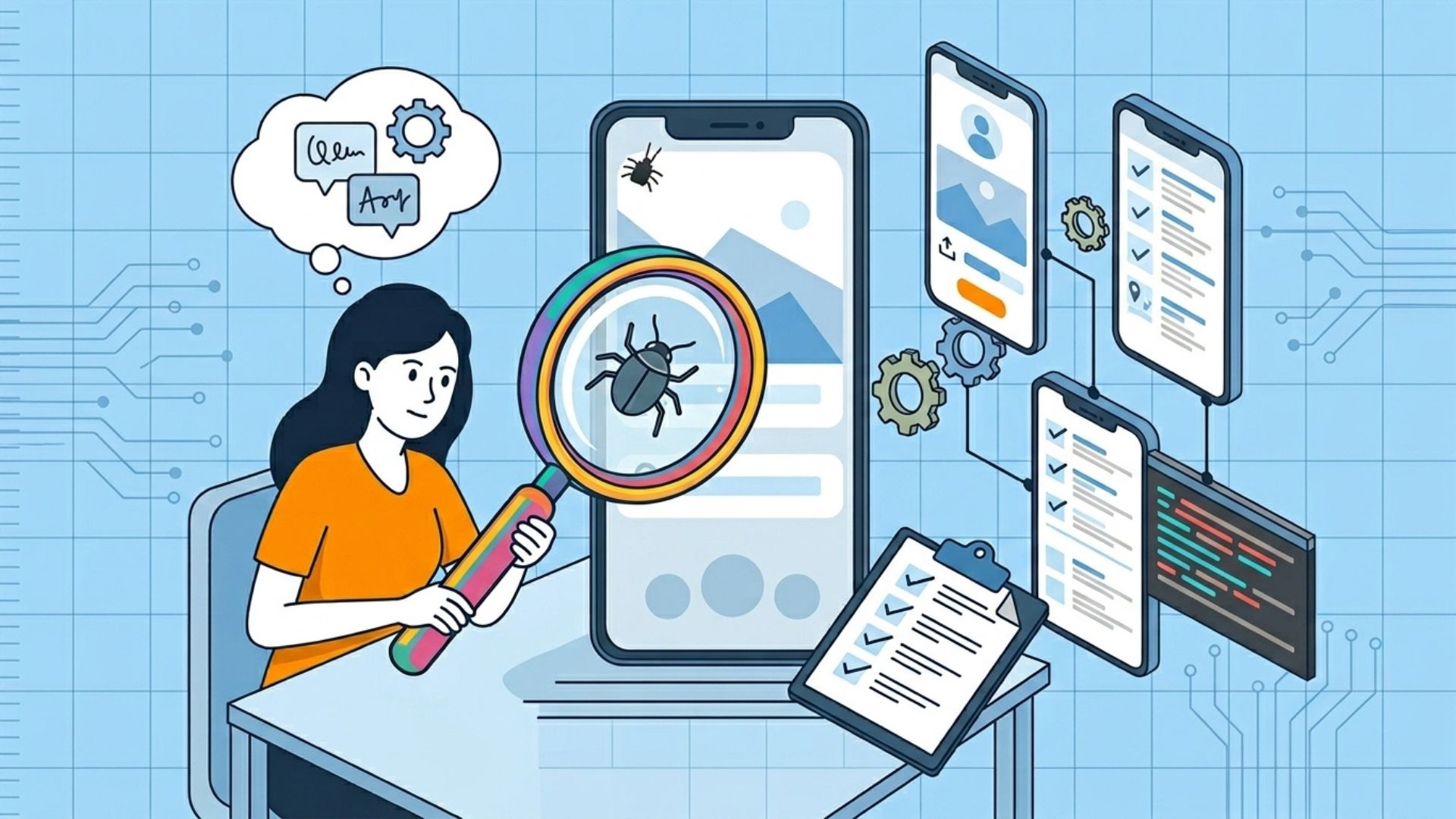 Kiểm thử chất lượng QA/QC nghiêm ngặt khi thiết kế app mobile