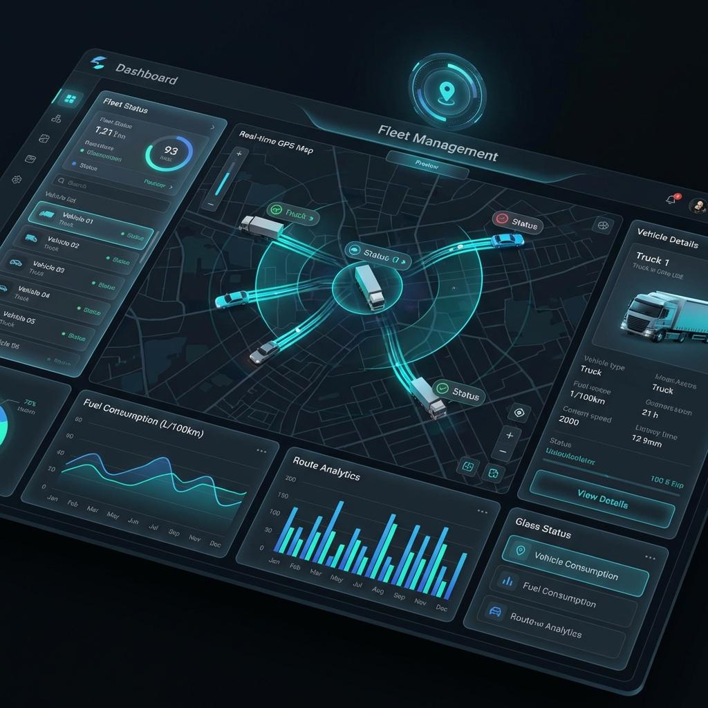 Automotive software development platform for fleet monitoring, fuel analytics, and vehicle performance management