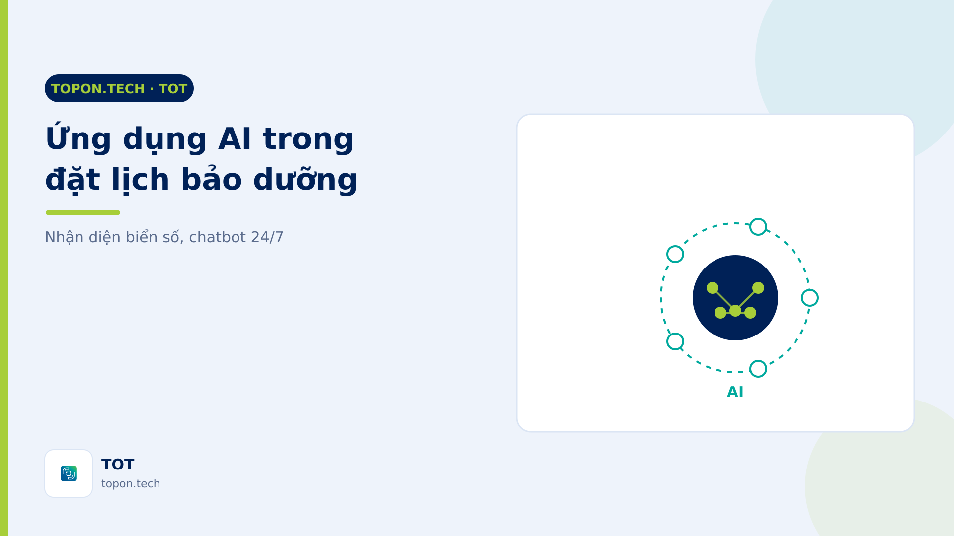 Ứng dụng AI trong hệ thống đặt lịch bảo dưỡng ô tô: nhận diện biển số, computer vision, chatbot