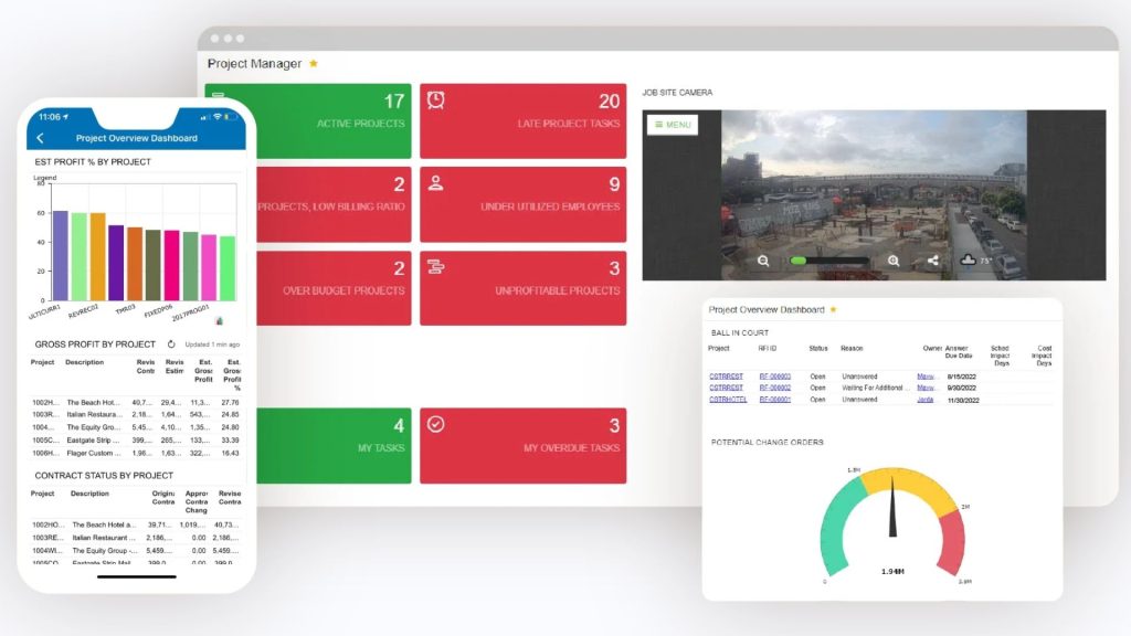 Giao diện Acumatica Construction Edition