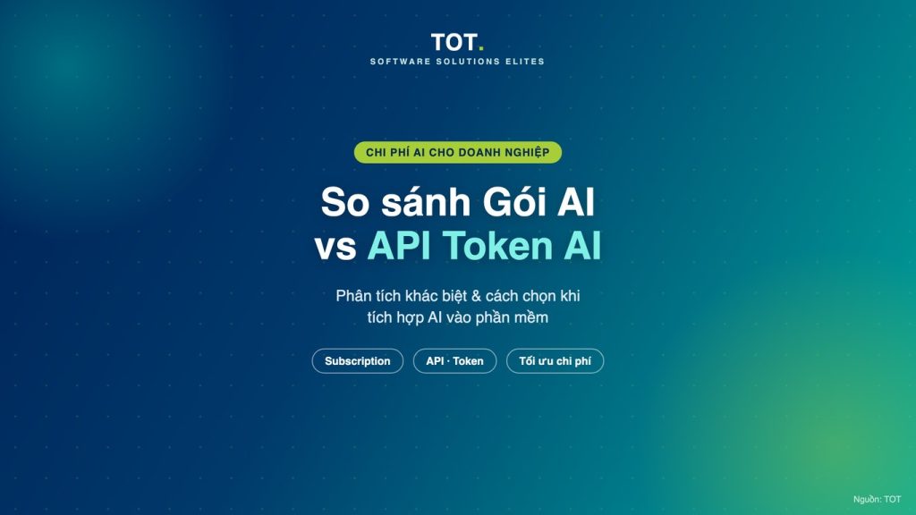So sánh Gói AI thuê bao và API Token AI