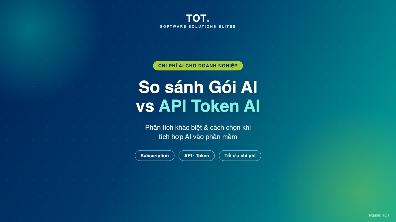 So sánh Gói AI thuê bao và API Token AI