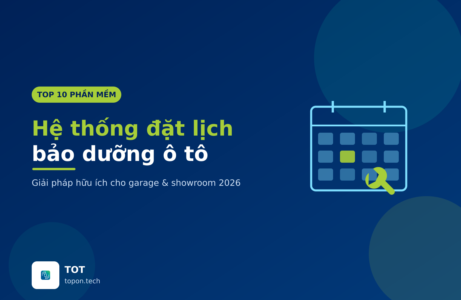 Top 10 phần mềm hệ thống đặt lịch bảo dưỡng ô tô