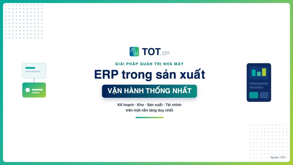 hệ thống ERP trong sản xuất