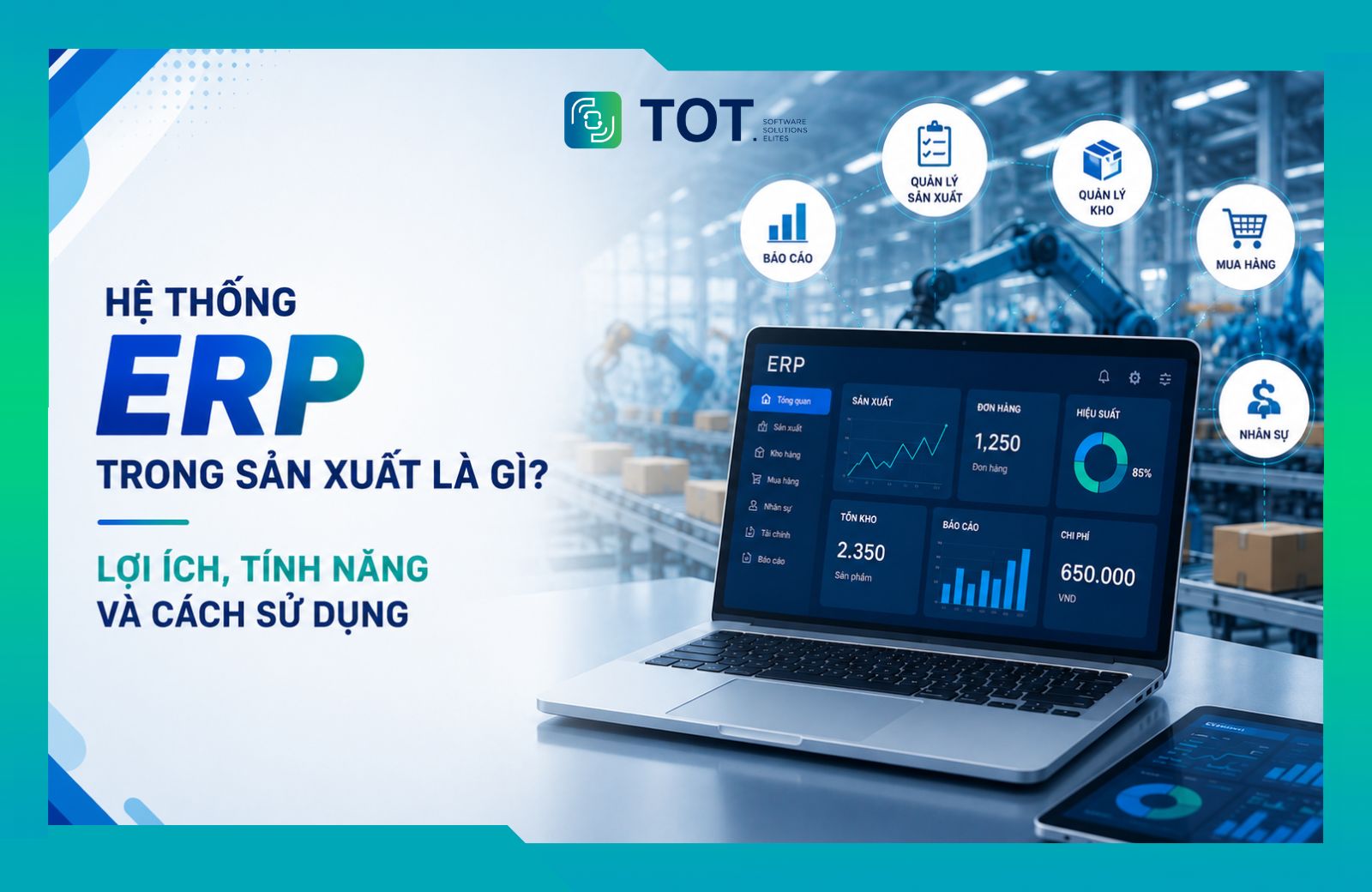 hệ thống ERP trong sản xuất