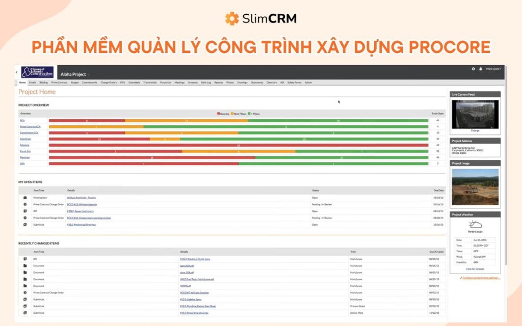Procore – International contractor management software